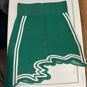 Ph5 Wavy Green Mini Skirt